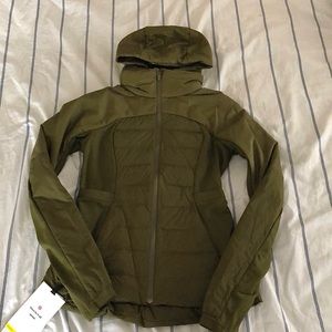 lululemon athletica Olive Green Puffer Jacket